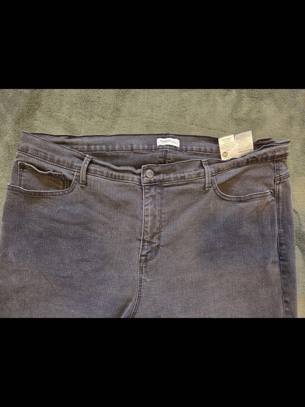 Kensie Black Slim Leg Women's Jeans Size 20 - Picture 3 of 7